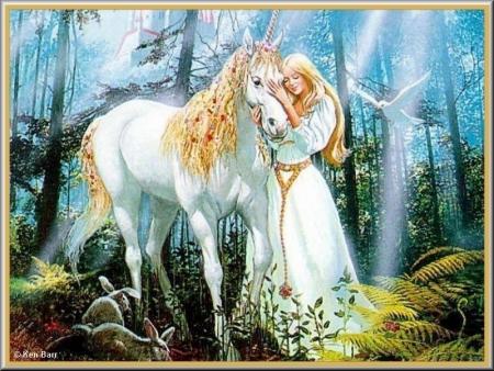 femme licorne 